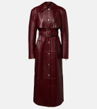 Sportmax Paste leather trench coat