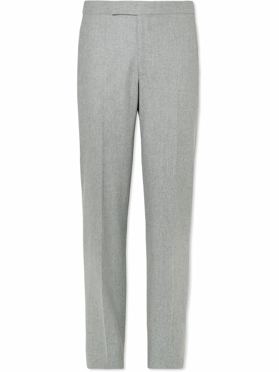 Richard James - Tapered Wool Flannel Suit Trousers - Gray Richard James
