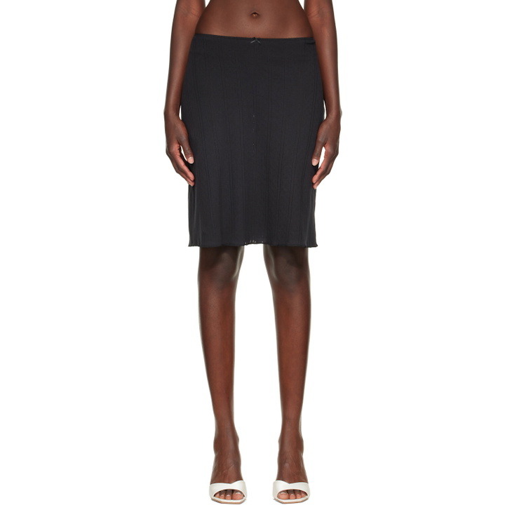 Photo: Cou Cou Black 'The Slip' Midi Skirt