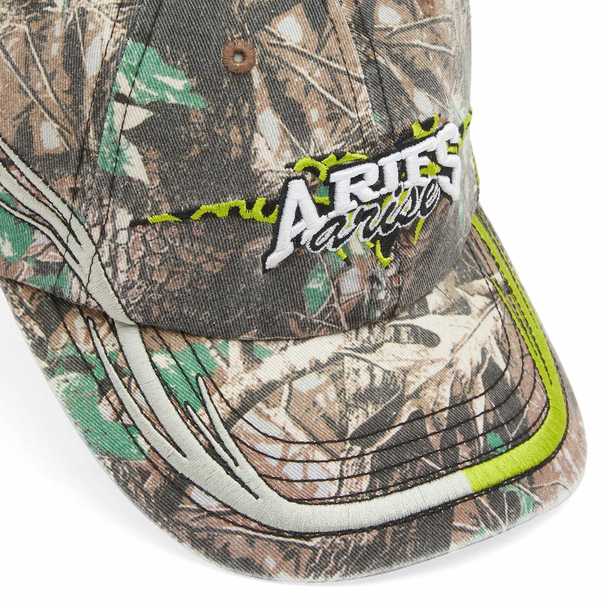 END. x Aries Moto Dodgem Cap in Black/Camo 
