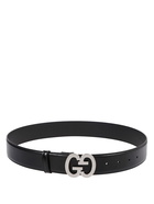 GUCCI - Wide Belt With Gg Buckle