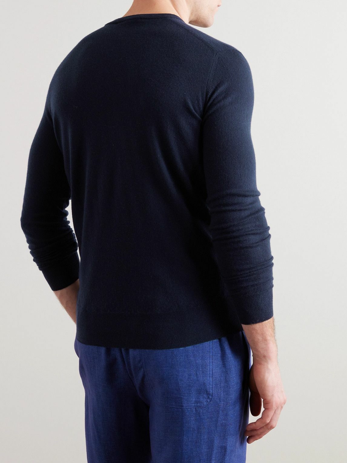 Loro Piana - Slim-Fit Baby Cashmere Sweater - Blue Loro Piana