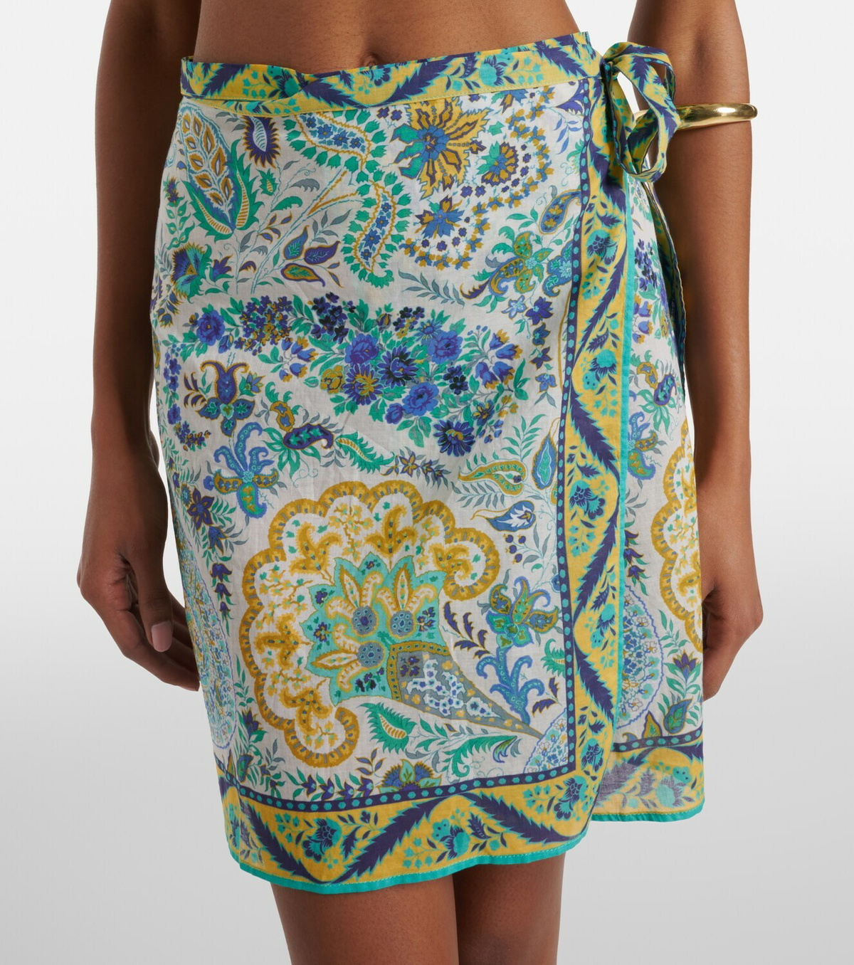 Etro Floral cotton beach cover-up