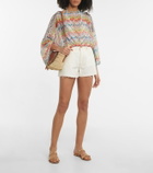 Missoni Mare Zig-zag printed drawstring beach top