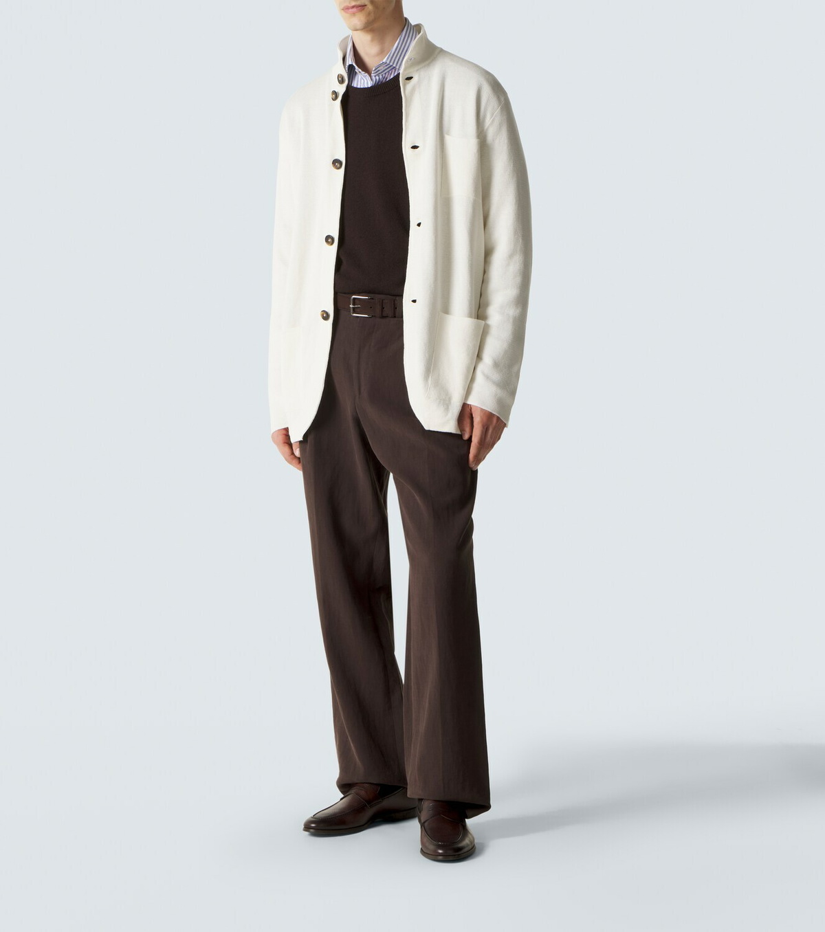 Kiton Linen and cotton cardigan