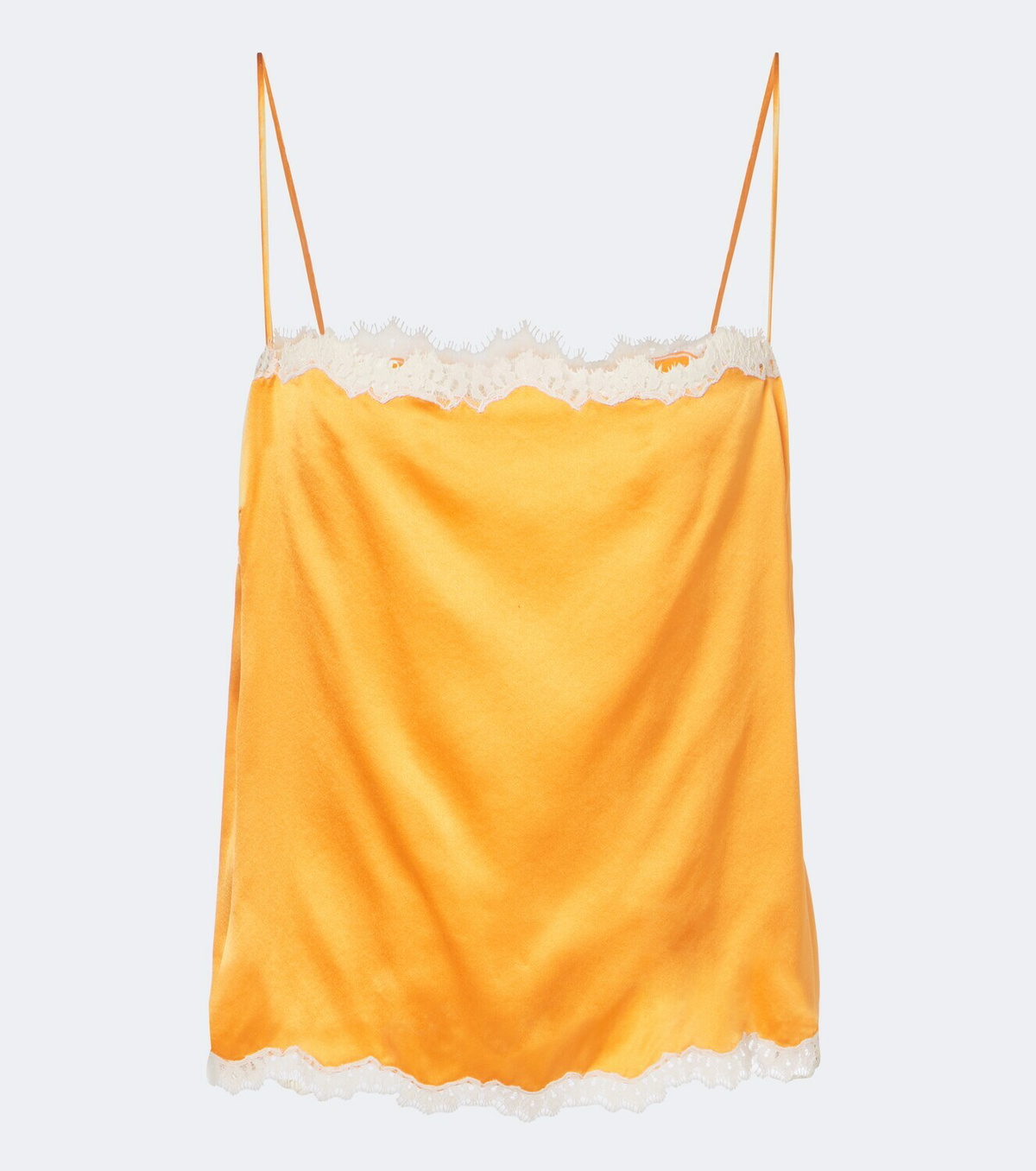 Dôen Loure lace-trimmed silk satin camisole