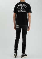 Amiri Jazz Wolf Logo Cotton T-shirt Black