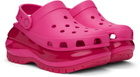 Crocs Pink Mega Crush Clogs