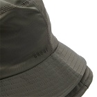 Sacai Men's Pocket Double Brim Bucket Hat in Taupe