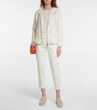 Loro Piana - Zip-up linen jersey hoodie