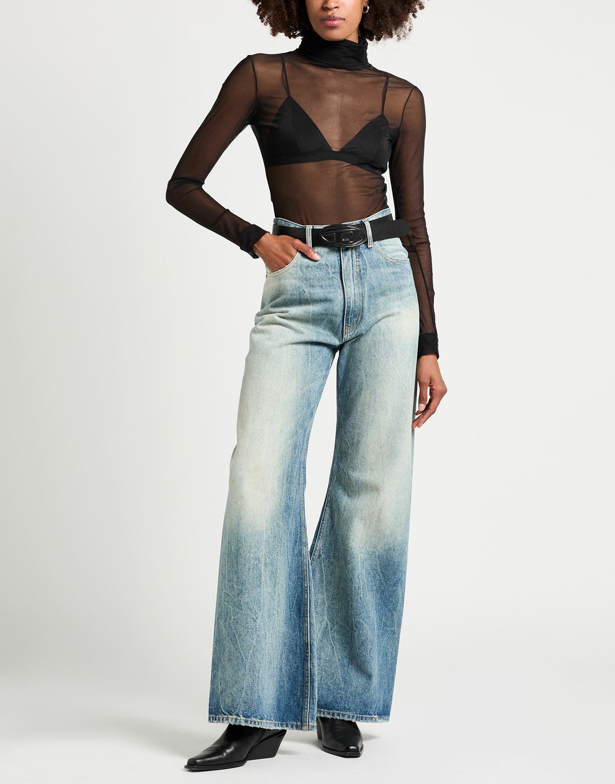 Maison Margiela Womens Bodysuit in Black