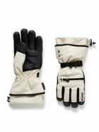 Moncler Grenoble - Leather-Trimmed GORE-TEX Ski Gloves - Neutrals