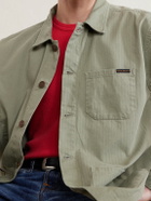 Nudie Jeans - Buddy Herringbone Organic Cotton-Twill Chore Jacket - Green