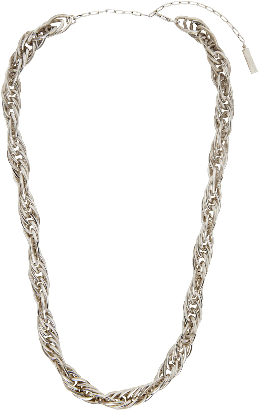 Situationist Silver Rope Chain Necklace