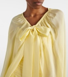 Là Fuori Draped cape and gown set