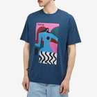 By Parra Men's Distortion Table T-Shirt in Navy Blue