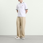 Casablanca Men's Pleated Straight Leg Trouser in Beige
