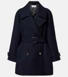 Loewe Belted double-breasted wool coat