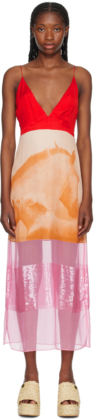Stella McCartney Pink Sequin Midi Dress Stella McCartney Stella McCartney Pink Sequin Midi Dress Stella McCartney