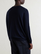 William Lockie - Merino Wool Sweater - Blue