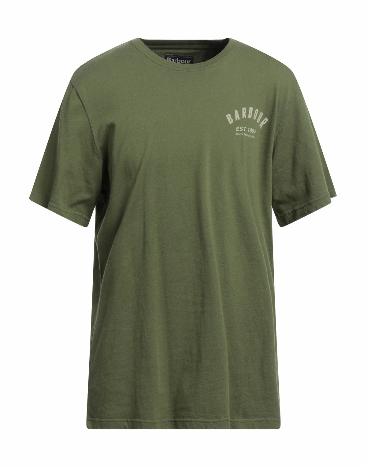 Barbour Mens T-shirt Military in Green