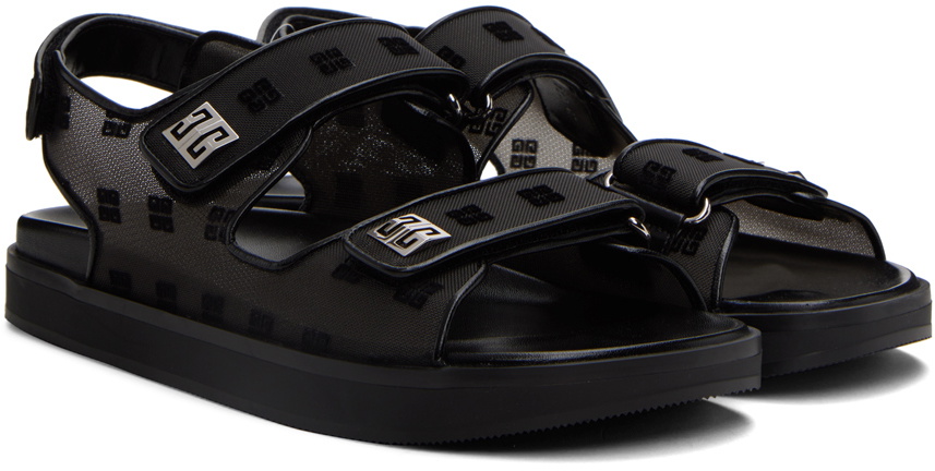 Givenchy Black Strap Sandals