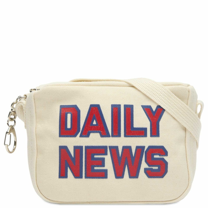 Photo: Unlikely Dry Goods Men's Daily News Miniature Messenger Bag in Natural 