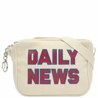 Unlikely Dry Goods Men's Daily News Miniature Messenger Bag in Natural 