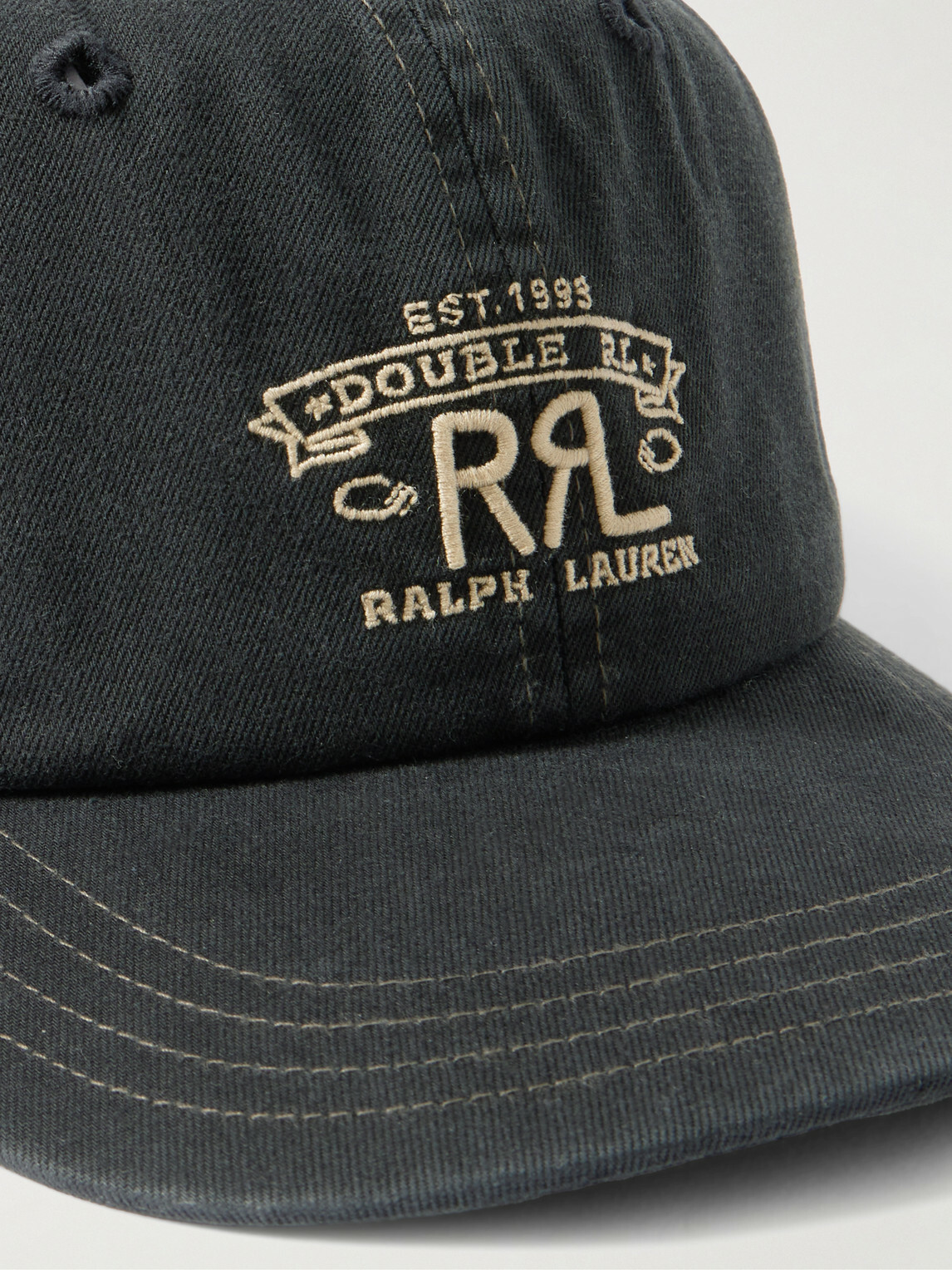 RRL - Logo-Embroidered Cotton-Twill Baseball Cap