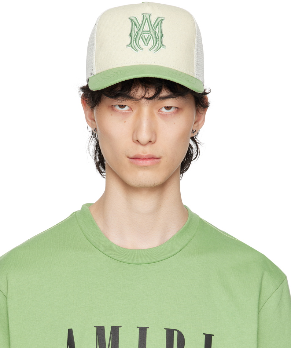 【送料・関税込】AMIRI MA TWO TONE TRUCKER HAT AMHATR1030 BK MA TWO TONE TRUCKER HAT - Black | AMIRI