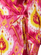 MC2 Saint Barth Linen Short Dress Brilly With Ikat Print