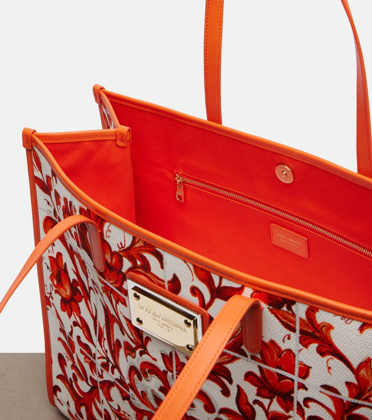Dolce&Gabbana Shopping Large printed canvas shopper