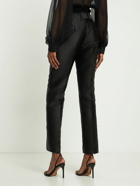 ALBERTA FERRETTI Mikado Silk High Rise Straight Pants