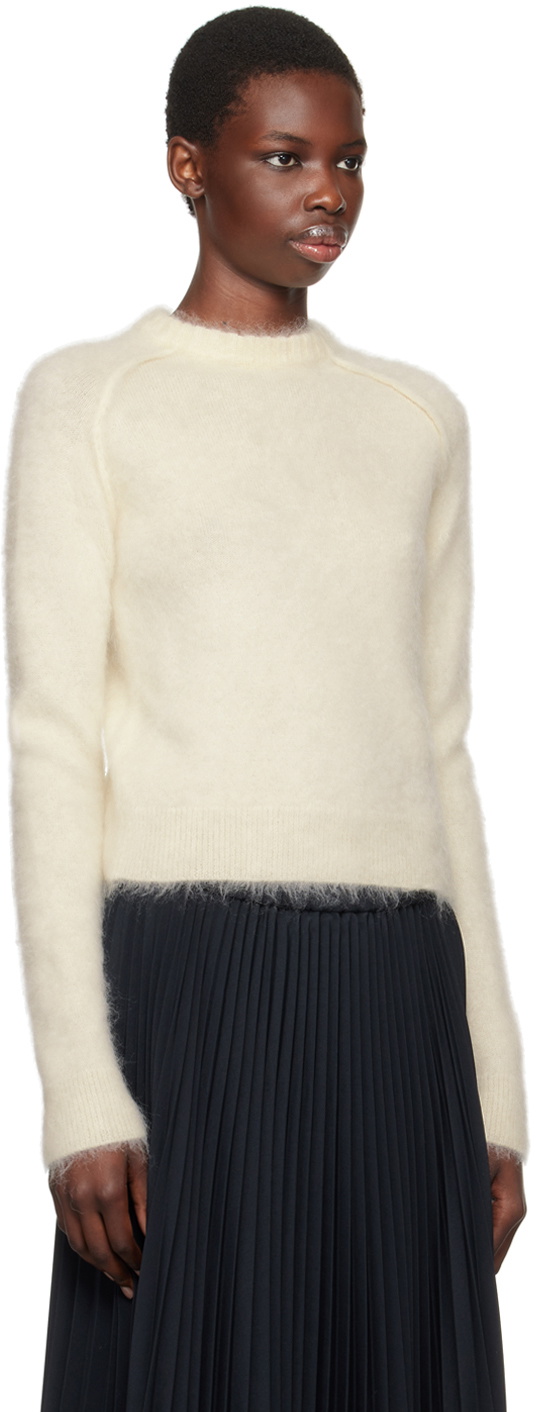 Jil Sander Off-White Crewneck Sweater