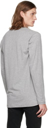 TOM FORD Gray Cotton & Modal Long Sleeve T-Shirt
