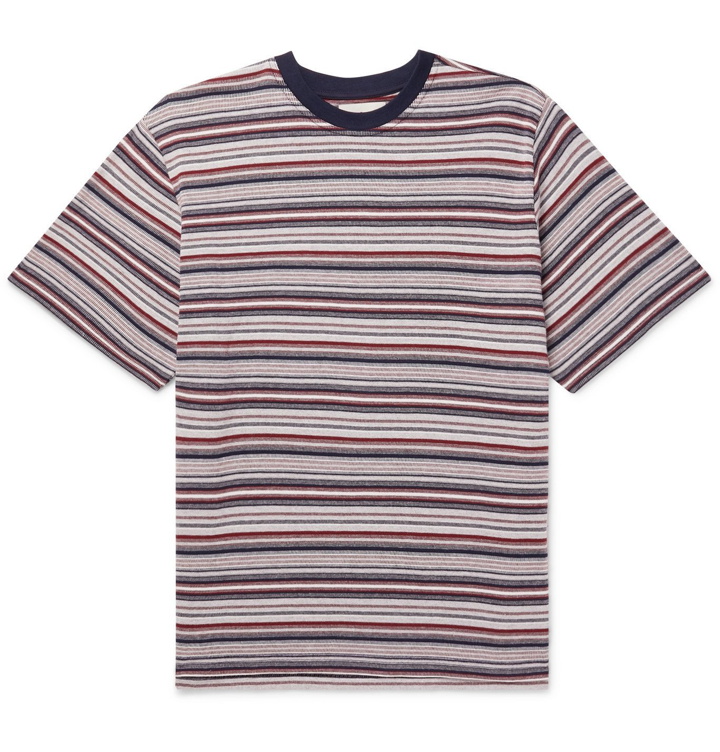 Photo: Oliver Spencer - Striped Organic Cotton-Jersey T-Shirt - Red