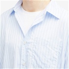 mfpen Men's Stripe Executive Shirt in Blue