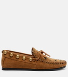 Isabel Marant Fitza studded suede loafers