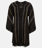 Dodo Bar Or Fringe-trimmed suede tunic