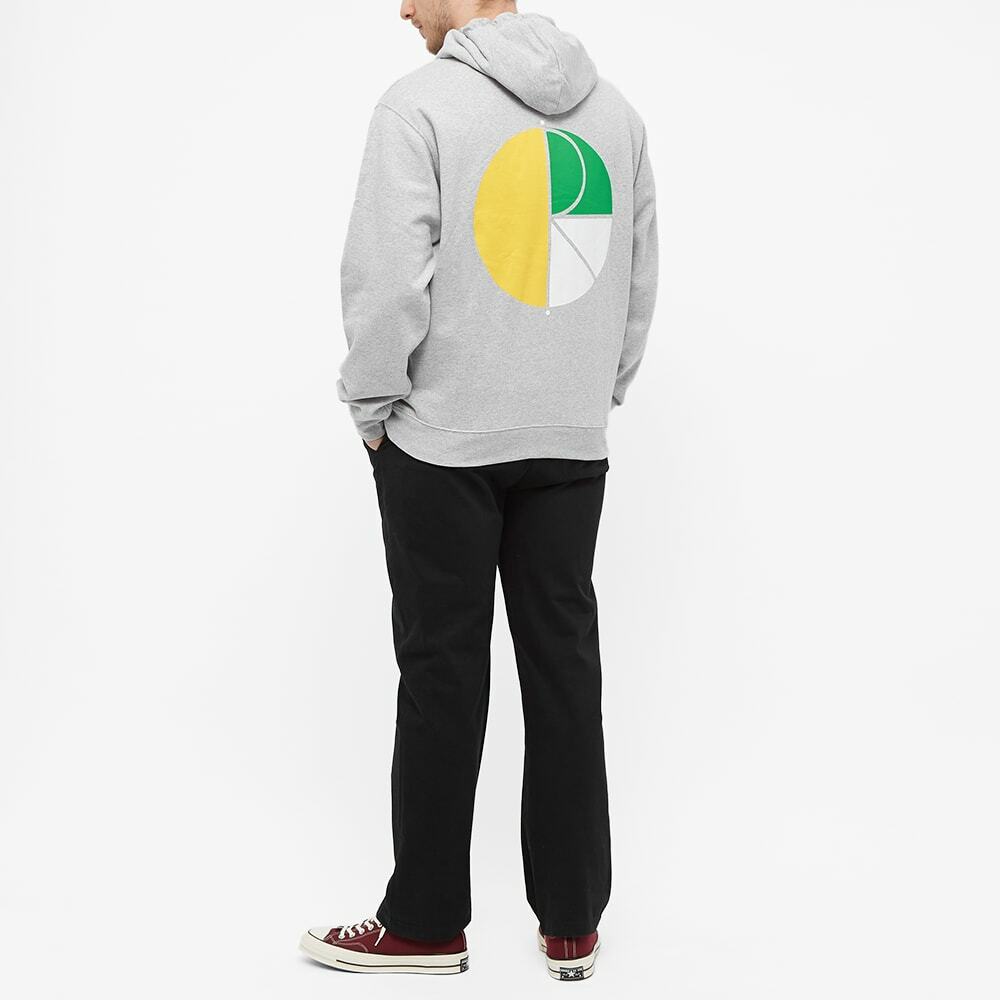 Polar Skate Co. Men's 3 Tone Fill Logo Hoody in Sport Grey Polar