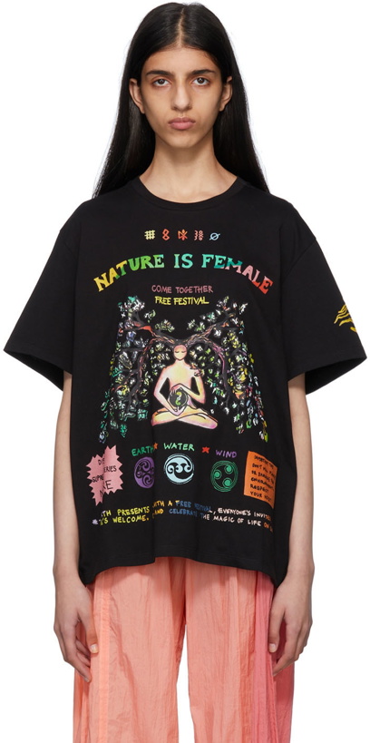 Photo: Stella McCartney Black Nature Is Female T-Shirt