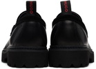 Hugo Black Leather & Suede Loafers