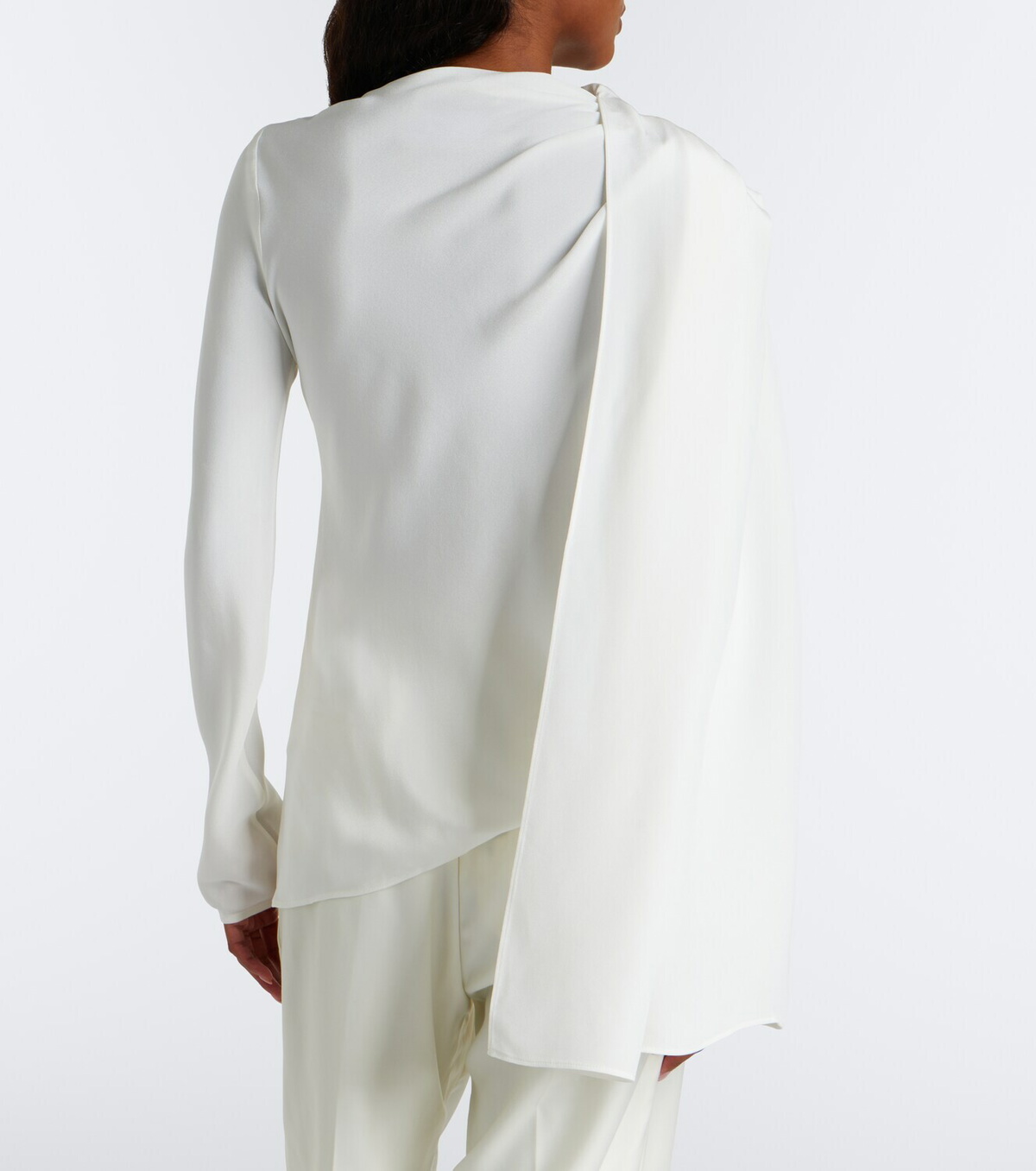 Tove Maevi draped caped silk top