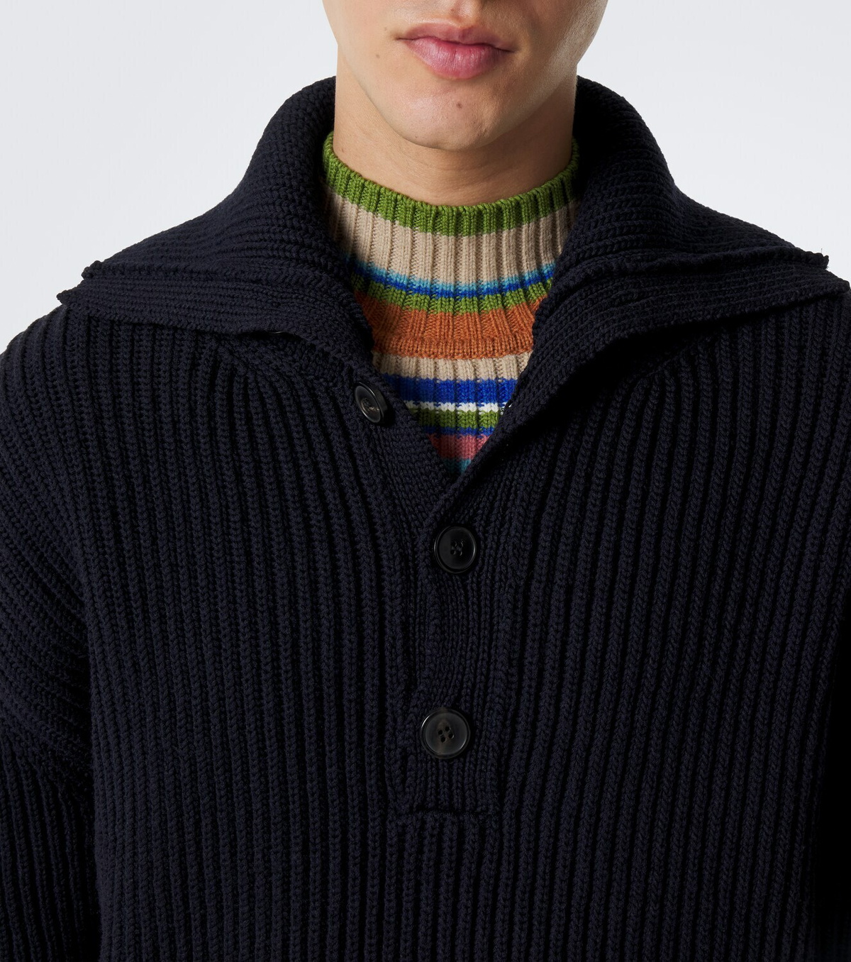 Dries Van Noten Ribbed-knit wool sweater
