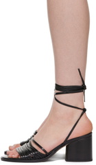 Aeyde Black Natania Heeled Sandals