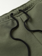 Nike - Straight-Leg Cotton-Blend Tech-Fleece Drawstring Shorts - Green