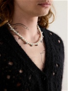 Simone Rocha - Bell Silver-Tone and Faux Pearl Necklace