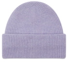 Samsøe Samsøe Women's Nor Fluffy Knit Beanie Hat in Wisteria 