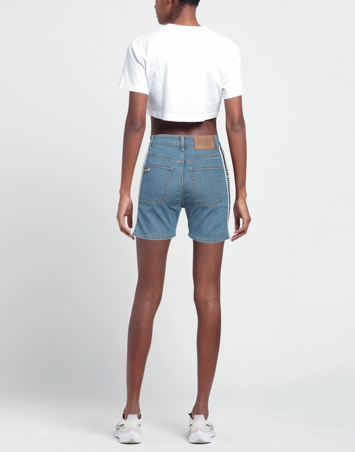 Gcds Womens Denim shorts in Blue
