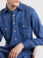 J. Mueser - TENCEL™ Lyocell-Twill Shirt - Blue